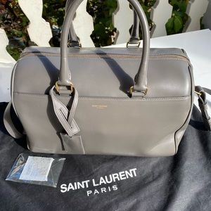Saint Laurent YSL Grey Classic Duffle